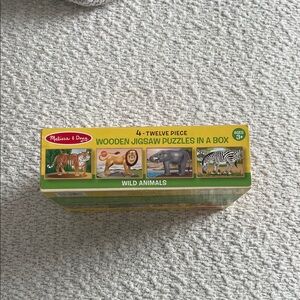 Melissa & Doug Wild Animals Wooden Jigsaw Puzzles